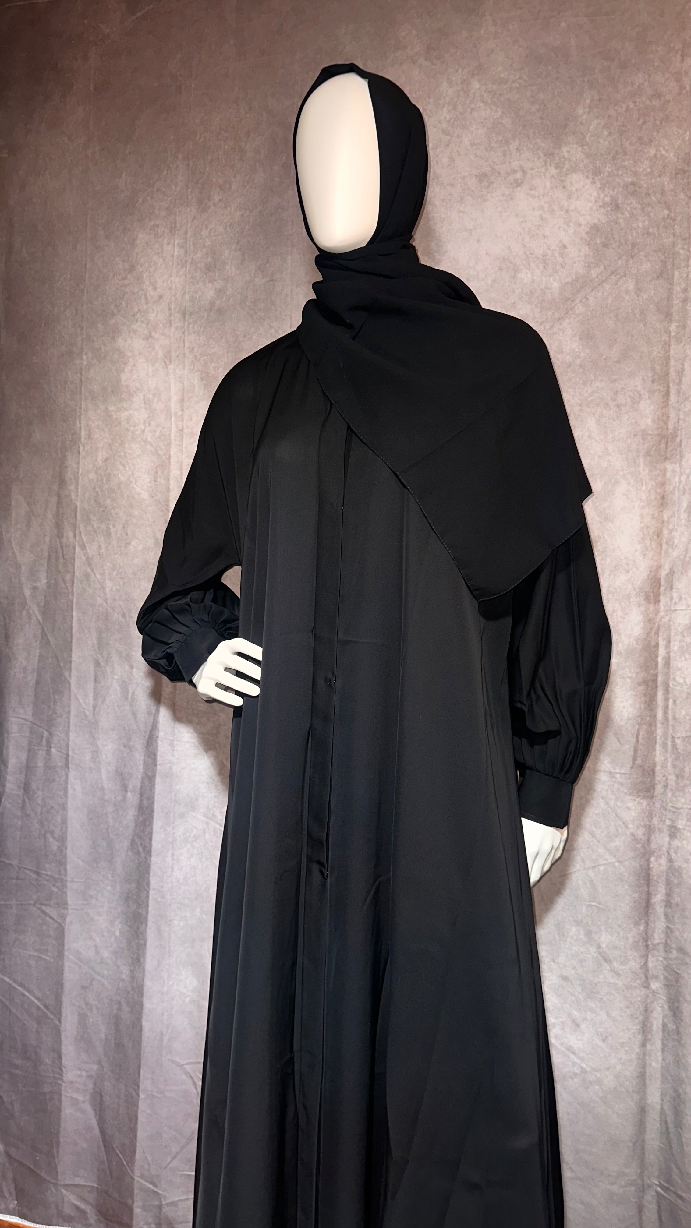 Black Simple Abaya