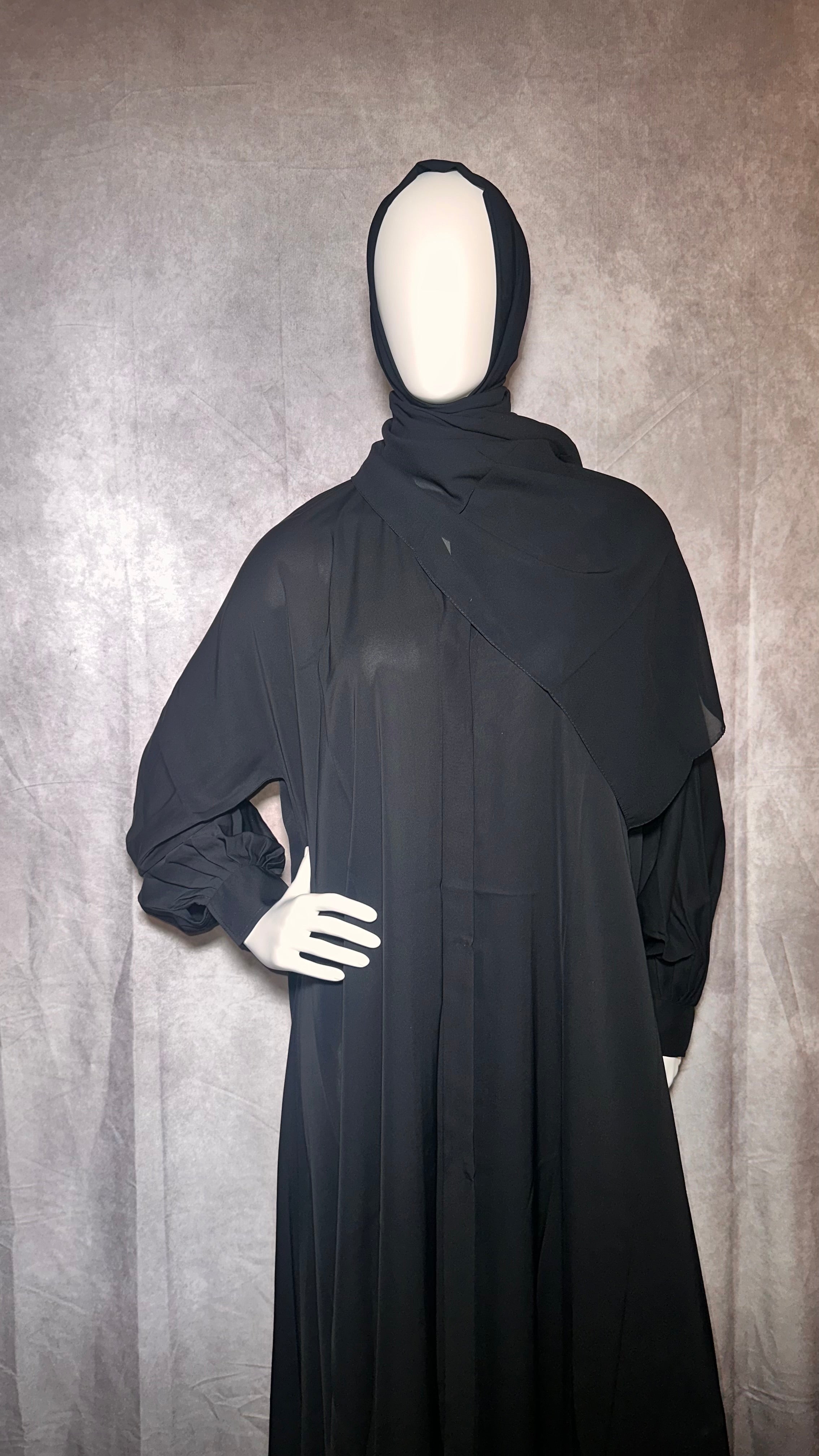 Black Simple Abaya