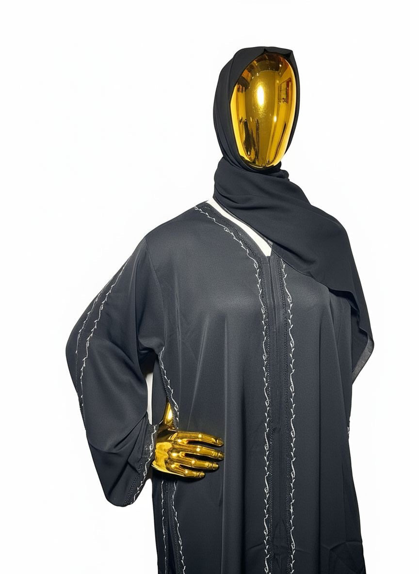 Minimal Black Abaya